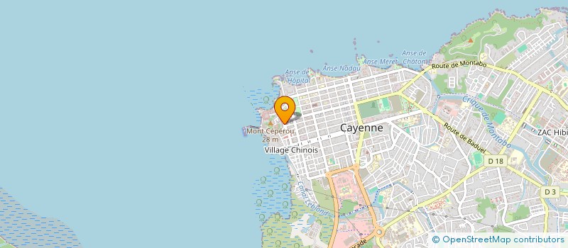 localisation de l'entreprise CONSTRUCTIONS NOUVELLES DE GUYANE à CAYENNE