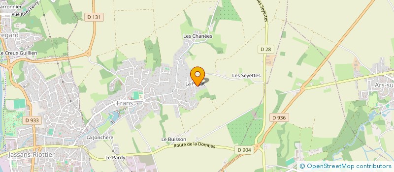 localisation de l'entreprise CONSTRUCTIONS NUGUET à FRANS