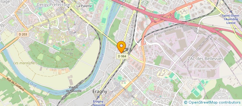 localisation de l'entreprise CONSTRUCTIONS PALOMBI  ERAGNY