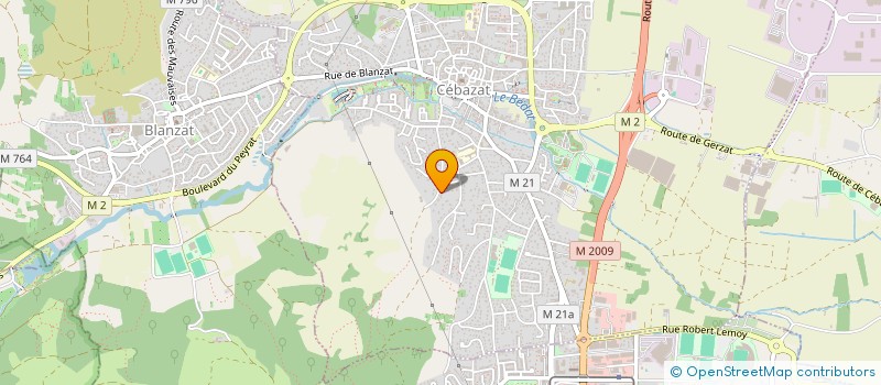 localisation de l'entreprise CONSTRUCTIONS PEREIRA CLEMENT  CEBAZAT