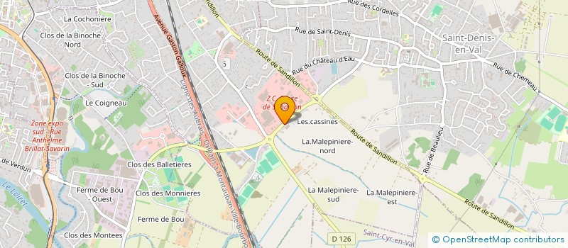 localisation de l'entreprise CONSTRUCTIONS PERSONNALISEES ET RENOVATION (REGION CENTRE)  SAINT-JEAN-LE-BLANC