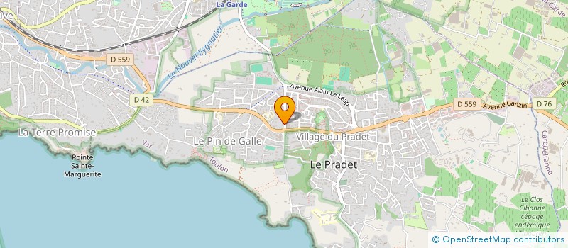 localisation de l'entreprise CONSTRUCTIONS PLUS  LE PRADET