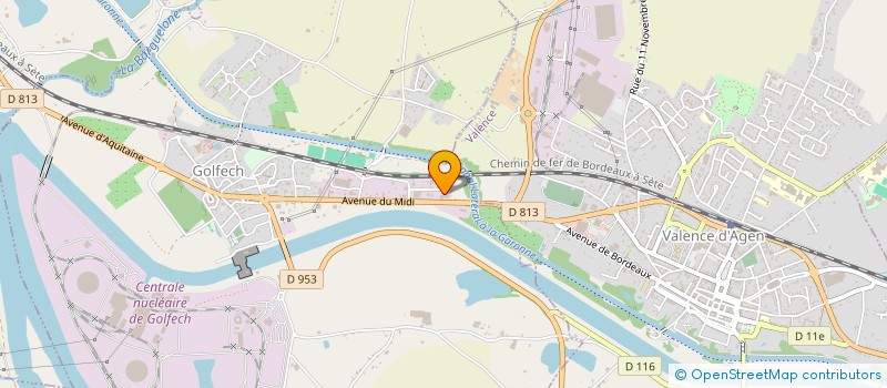 localisation de l'entreprise CONSTRUCTIONS PREFABRIQUEES BOIS  GOLFECH