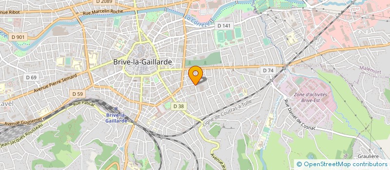 localisation de l'entreprise CONSTRUCTIONS RAVALEMENT BATIMENT  BRIVE-LA-GAILLARDE