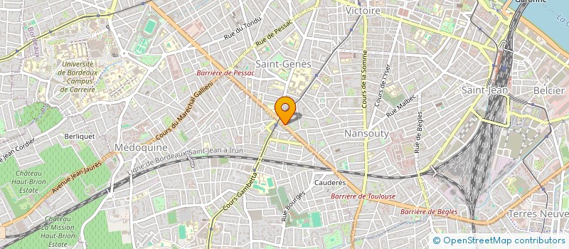 localisation de l'entreprise CONSTRUCTIONS RENOVATION AMENAGEMENT à BORDEAUX