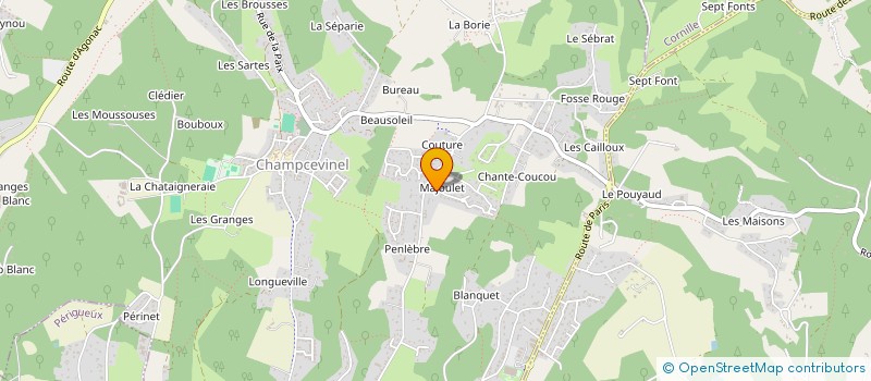 localisation de l'entreprise CONSTRUCTIONS SIGMA GA à CHAMPCEVINEL