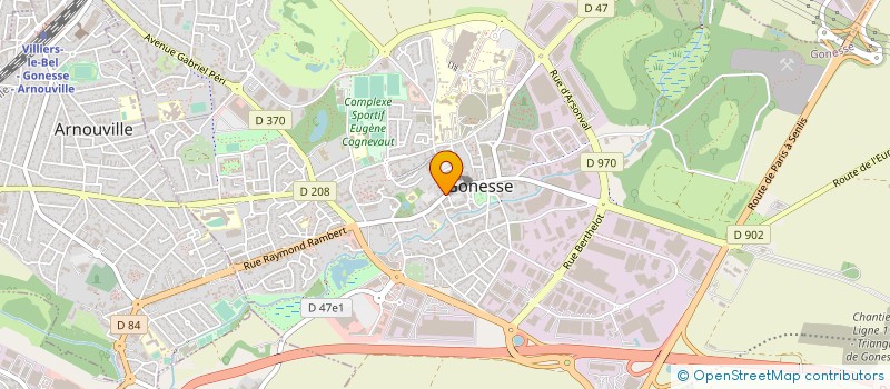 localisation de l'entreprise CONSTRUCTIONS SJC à GONESSE