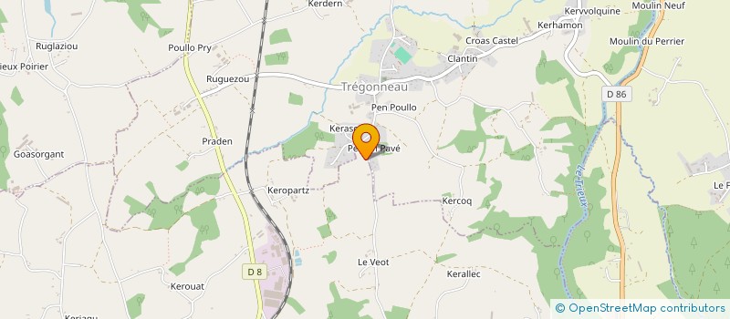 localisation de l'entreprise CONSTRUCTIONS STEUNOU à TREGONNEAU