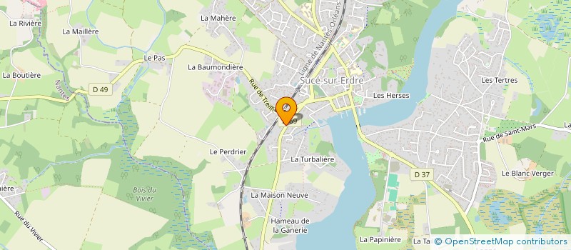 localisation de l'entreprise CONSTRUCTIONS SUCEENNES  SUCE-SUR-ERDRE