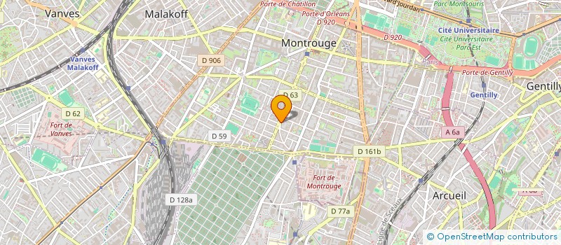 localisation de l'entreprise CONSTRUCTIONS TECHNIQUES MODERNES 3 SARL à MONTROUGE