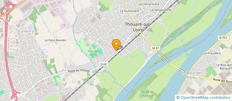 localisation de l'entreprise CONSTRUCTIONS THOUAREENNES à THOUARE-SUR-LOIRE