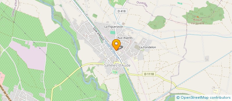 localisation de l'entreprise CONSTRUCTIONS TRADITIONELLES DU LANGUEDOC  SALLELES-D'AUDE