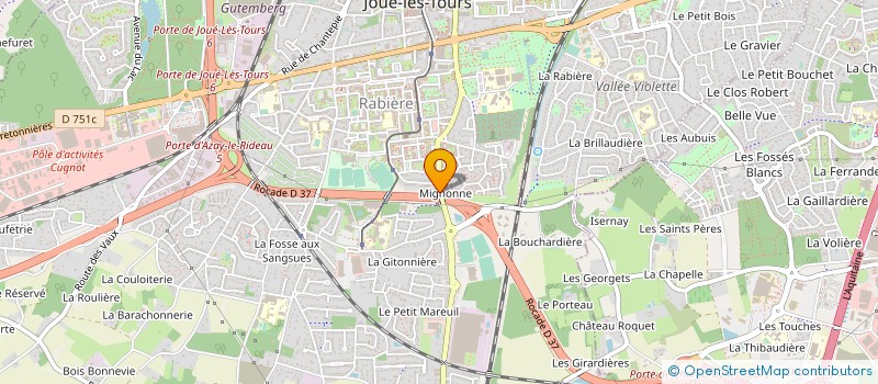 localisation de l'entreprise CONSTRUCTIONS TRADITIONNELLES BATIMENTS  JOUE-LES-TOURS