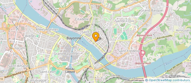 localisation de l'entreprise CONSTRUCTIONS TRADITIONNELLES PAYS ADOUR à BAYONNE