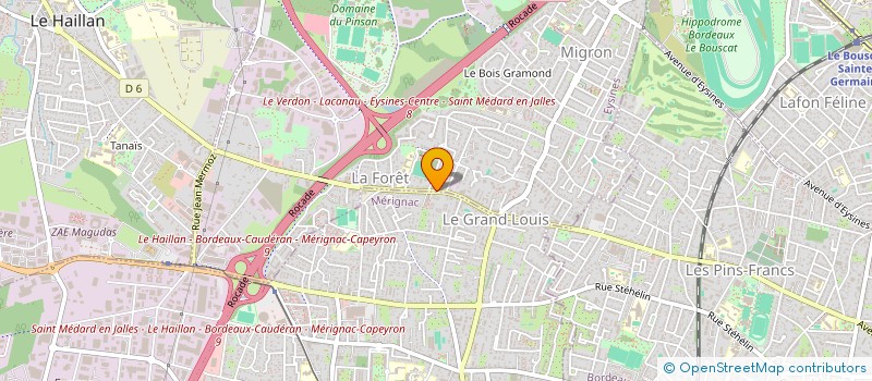 localisation de l'entreprise CONSTRUCTIONS TRADITIONNELLES SUD OUEST  EYSINES