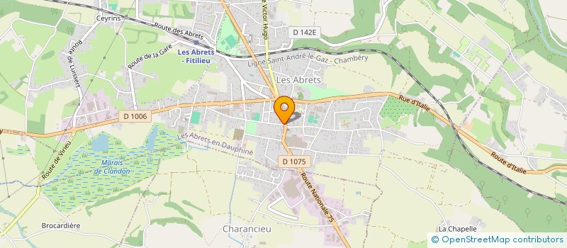 localisation de l'entreprise CONSTRUCTIONS VAUTIER SARL à LES ABRETS-EN-DAUPHINE