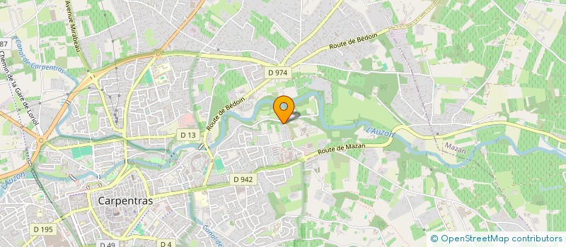 localisation de l'entreprise CONSTRUCTIONS YVES PELLISSIER à CARPENTRAS