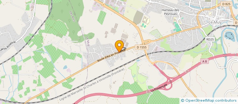 localisation de l'entreprise CONSTRUCTIONS YVES ZARA à LE MUY