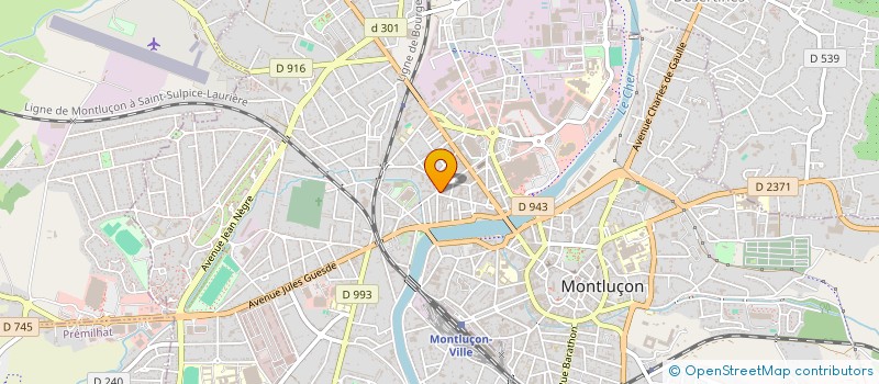 localisation de l'entreprise CONSTRUIRE à MONTLUCON