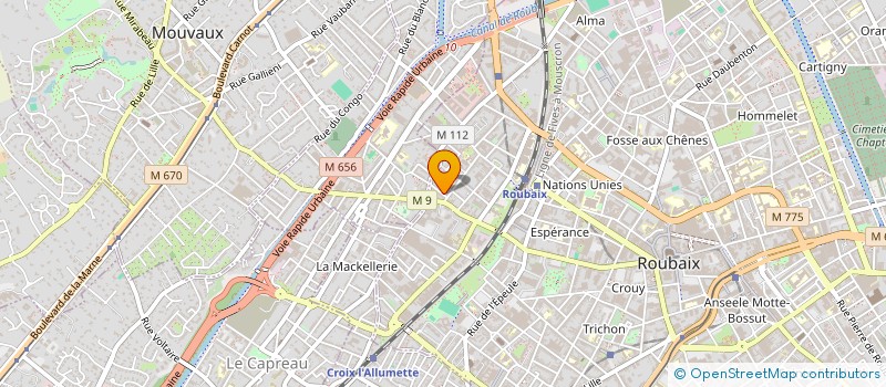 localisation de l'entreprise CONSTRUIRE AU FEMININ  ROUBAIX