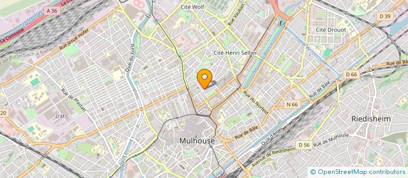 localisation de l'entreprise CONSTRUIRE BOIS à MULHOUSE