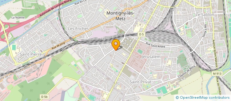 localisation de l'entreprise CONSTRUIRE EN LORRAINE - CEL à MONTIGNY-LES-METZ