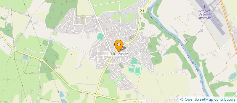 localisation de l'entreprise CONSTRUIRE ENSEMBLE JEUNES à L'HUISSERIE