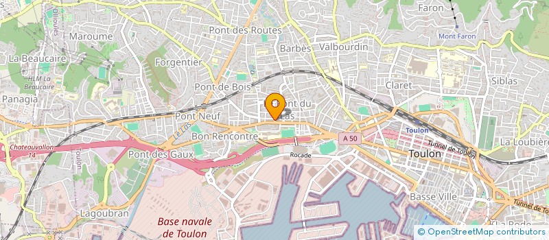 localisation de l'entreprise CONSTRUIRE RENOVER CARRELER ET PEINDRE  TOULON