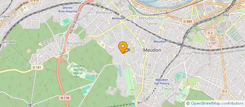 localisation de l'entreprise CONSTRUIRE SA à MEUDON