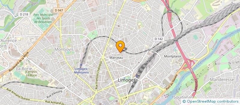 localisation de l'entreprise CONSTRUIRE UN FEU à LIMOGES