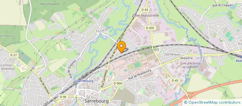 localisation de l'entreprise CONSTRUISONS ENSEMBLE NOTRE AVENIR à SARREBOURG