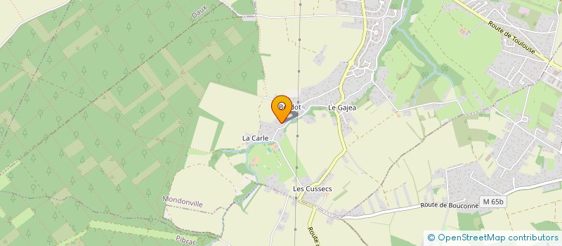 localisation de l'entreprise CONSTRUISONS NATURE  MONDONVILLE