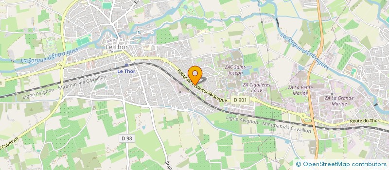 localisation de l'entreprise CONSTRUPONS  LE THOR