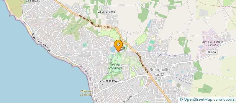 localisation de l'entreprise CONSUL à BRETIGNOLLES-SUR-MER