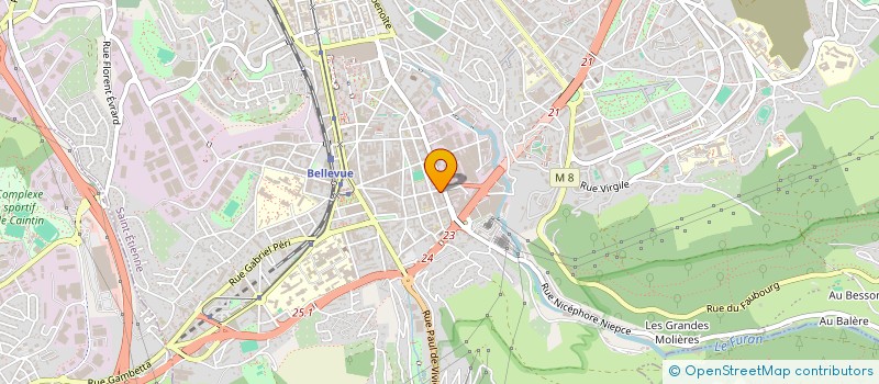 localisation de l'entreprise CONSUL'TEAM IMMO  SAINT-ETIENNE