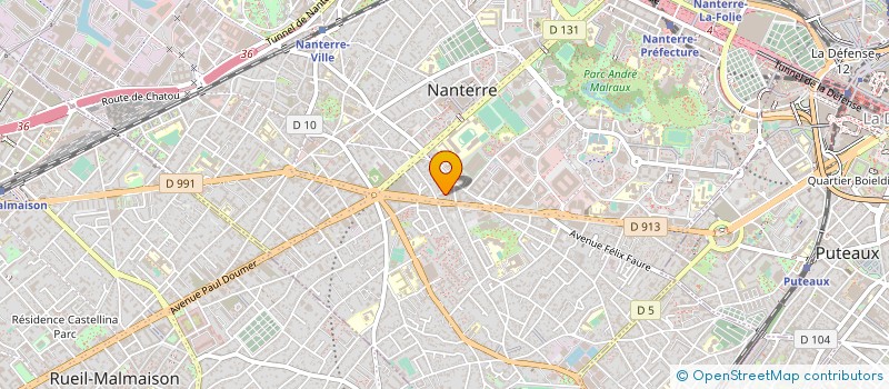 localisation de l'entreprise CONSULAT D ALGERIE à NANTERRE