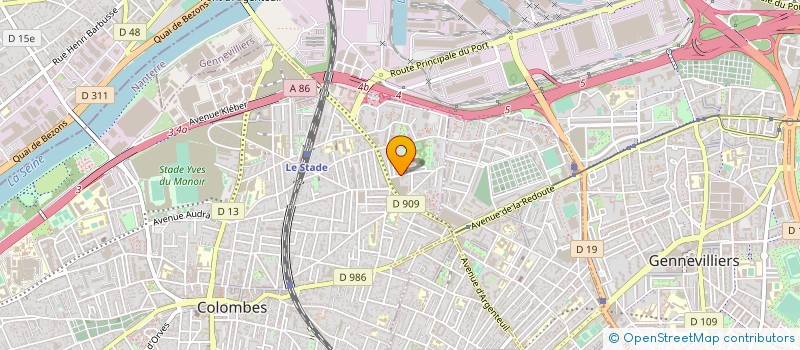 localisation de l'entreprise CONSULAT DU MAROC HEBERGEMEN66 à COLOMBES