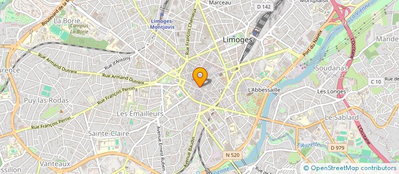 localisation de l'entreprise CONSULIM à LIMOGES