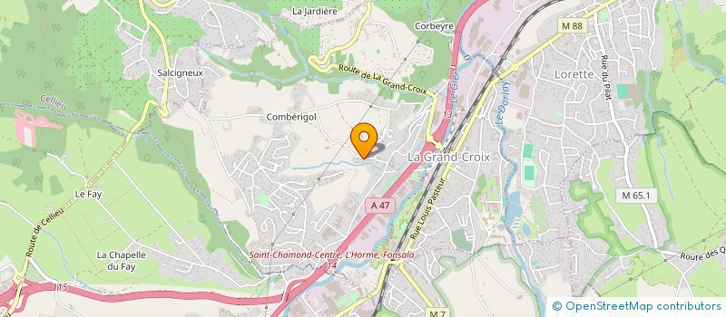 localisation de l'entreprise CONSULT'AUTO  LA GRAND-CROIX