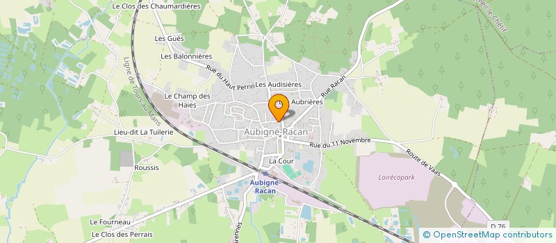 localisation de l'entreprise CONSULT' PYRO  AUBIGNE-RACAN