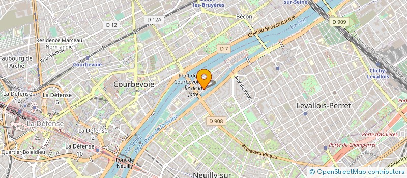localisation de l'entreprise CONSULT'TEAM à NEUILLY-SUR-SEINE