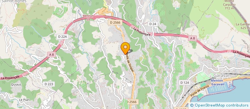 localisation de l'entreprise CONSULT' VOUS  SAINTE-AGNES