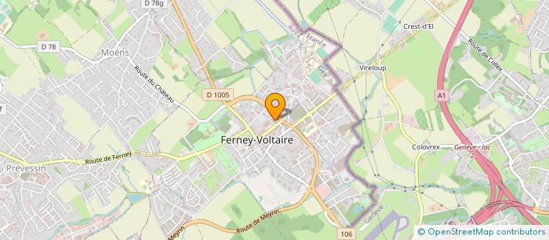 localisation de l'entreprise CONSULTAE à FERNEY-VOLTAIRE