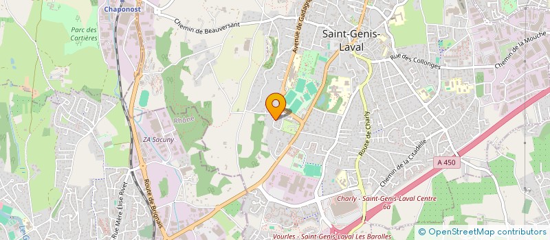 localisation de l'entreprise CONSULTAG à SAINT-GENIS-LAVAL