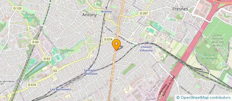 localisation de l'entreprise CONSULTAM à ANTONY