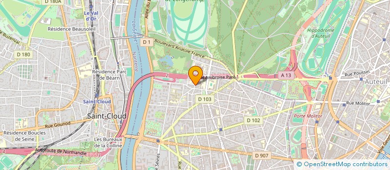 localisation de l'entreprise CONSULTANT DEPANN  BOULOGNE-BILLANCOURT