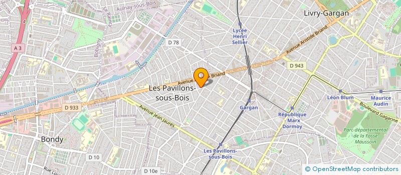 localisation de l'entreprise CONSULTANT ETUDE ET TECHNIQUES MEDICALES à LES PAVILLONS-SOUS-BOIS