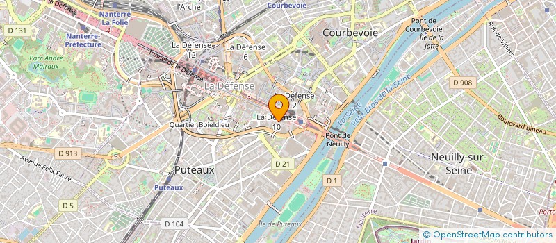 localisation de l'entreprise CONSULTANT MULTI-SERVICES K.M.S à PUTEAUX
