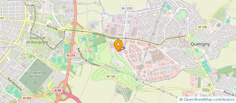 localisation de l'entreprise CONSULTANTS ALAIN CHAUVET BFC  QUETIGNY