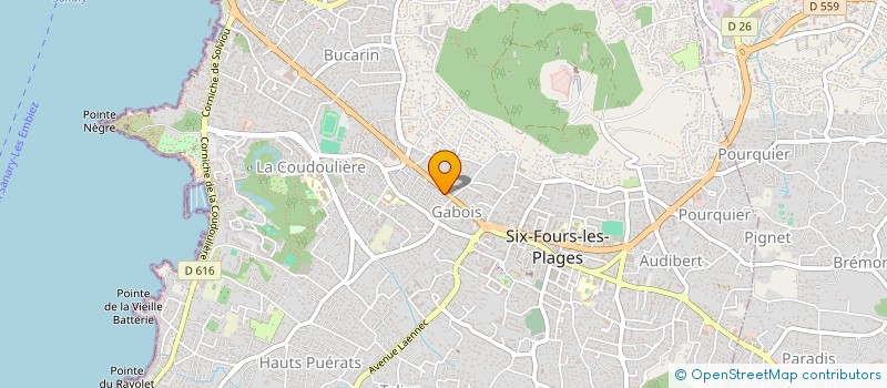 localisation de l'entreprise CONSULTANTS ET AUDITEURS ASSOCIES à SIX-FOURS-LES-PLAGES